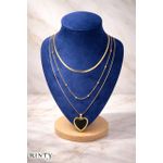 product_image_name-Generic-سلسلة حريمي ستيل تركي ثلاث طبقات متدرجة مع قلب أسود أنيق يضيف لمسة راقية لإطلالتك-6