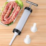 product_image_name-Generic-حشو النقانق والمواوير اليدوي - سهل الاستخدام والتنظيف، مصنوع من البولي بروبيلين والفولاذ المقاوم للصدأ مع 3 فوهات مختلفة-1