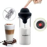product_image_name-Generic-Milk Frother Perfect For Latte, Coffee, Cappuccino, Milk Chocolate - 450ml Battery Powered-2