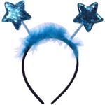 طوق للرأس بتصميم نجوم لامعه لحفلات الاطفال - مقاس واحد ازرق