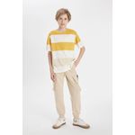 product_image_name-Defacto-تيشيرت مخطط اولادي قصة عادية وياقة مستديرة-4