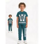 طقم بيجاما للأطفال لون اخضر