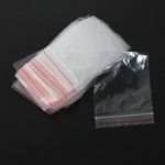 product_image_name-Generic-Zipped Lock Plastic Bags - 100 Pcs - 10*14cm-2