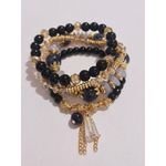 product_image_name-Generic-Black and gold beads four Bracelets Set-2