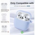 product_image_name-Generic-جراب سيليكون ناعم من تين تك يوفر حماية كاملة مع سلسلة مفاتيح مدمجة، متوافق مع سماعات AirPods Pro 2، تصميم أنيق للرجال والنساء، مقاوم للخدش والصدمات (أزرق فاتح).-5