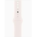 product_image_name-Apple-ساعة سيريز 11 GPS 46 ملم هيكل من الألومنيوم ذهبي وردي بحزام رياضي خفيف اللون - M/L-3