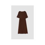 product_image_name-Defacto-Woman V Neck Dress Short Sleeve Knitted Dress - Bordeaux-2