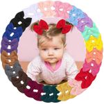 product_image_name-XIMA-توك شعرربطة شعر منفوخة من القماش مع مشابك على شكل تمساح، للبنات الصغيرات والأطفال والبالغين، 40 قطعة (20 زوجًا)-1