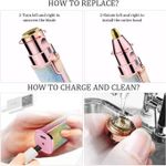 Generic جهاز إزالة الشعر من بلافلس 2 في 1 القابل لإعادة الشحن عبر USB للوجه والحواجب - image 6