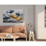 product_image_name-Generic-لوحات فنية جميلة على شكل ورق شجر ذهبي لوحة جدارية من القماش الكتاني مقاس 60x40 سم-2