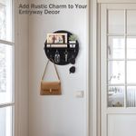 product_image_name-Generic-  حامل المفاتيح- حامل مفاتيح وزينة البريد - حامل أدوات المطبخ - مناسب للحقائب والمعاطف والمظلات دائري -اسود-3