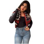 Generic شال كتف كروشيه ملون يدوي - image 3