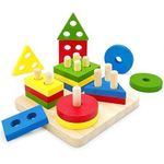product_image_name-General-Montessori toys for children aged 1-3 years, wooden sorting toys for toddlers, educational puzzles for preschool, best gift. (4 shapes)-2