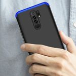 product_image_name-Gkk-جراب حماية متكاملة 360° 3 في 1 بحماية للكاميرا لهاتف شاومي ريدمي 9  (Redmi 9 Cover)  - أزرق و أسود-2