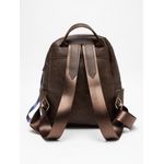 product_image_name-Generic-Women’s Dark Brown Backpack – Multi-Zipper Casual Bag-2
