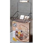 product_image_name-Generic-Name: Modern Iron Table Caddy with Wooden Handle (Sauce & Spice Organizer)-5