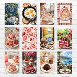 product_image_name-Generic-مجموعة فاخرة من 12 بوستر جداري للمطبخ، مطبوع على ورق لامع، فن حديث يعرض أطعمة لذيذة وحلويات ومخبوزات مثالية لغرف الطعام والمقاهي والمطاعم-2