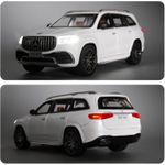 product_image_name-General-سيارة لعبة بمقياس 1/24 من مرسيدس-بنز GLS63 AMG، مصنوعة من سبيكة الزنك، تصميم سحب للخلف مع أضواء وصوت، الأبواب تفتح (أبيض أو أسود)، مناسبة للعرض واللعب.-4
