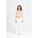 OUTDATED Wide Neck Long Sleeve - Nude - image 2