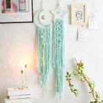 product_image_name-Antikiano-Large Dream Catcher Boho Macrame Dreamcatcher Cotton Woven Macrame Wall Hanging for Wedding Decoration, Present for Valentines Anniversary Day Birthday or Classmates-2