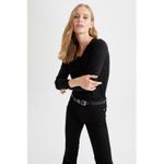 Defacto Basic V-Neck Basic Plain Ekstra Soft Texture Knit Sweater
