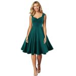 فستان نسائي خامه اسكوبا لون اخضر