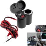 شاحن USB من Caper Trade، متوافق مع أجهزة متعددة، 3 منافذ، مقاوم للماء للدراجات النارية والسيارات والشاحنات والبحرية