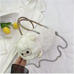 product_image_name-Generic-حقيبة كتف قطيفة بسيطة وأنيقة على شكل حيوان، حقيبة كروس نسائية، هدية مثالية لأعياد الميلاد، تناسب جميع الاعمار، 20 عرض * 15 ارتفاع-5