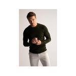 product_image_name-Defacto-Man Crew Neck Regular Fit Pullover - Dark Green-3