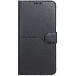 جراب حماية من الجلد لهاتف سامسونج جالاكسي A07، قابل للطي، تغطية كاملة، أسود