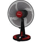 Tornado مروحة طاولة تورنادو TDF16 - 16 بوصة - 4 شفرات بلاستيكية - أسود/أحمر