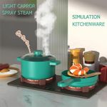 product_image_name-Generic-مجموعة مطبخ تفاعلية للأطفال – 49 قطعة – حنفية مياه حقيقية، مؤثرات البخار والصوت – غسالة أطباق، ثلاجة، فرن وسبورة قابلة للفتح – رف صحون موسيقي – جودة ممتازة – ارتفاع 85 سم – لعبة أدوار غير مخصصة لجنس محدد-4