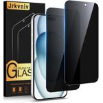 product_image_name-Generic-واقي شاشة للخصوصية من جيه ار كيه في نيف لموبايل ايفون 15 من الزجاج المقسى مضاد للتجسس بدرجة صلابة 9 مضادة للخدش وخالية من الفقاعات ومقاومة للبصمات والتجسس، عبوة من قطعتين-1