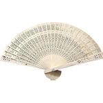 Hand Fan Foldable Wooden Premium