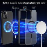product_image_name-Generic-جراب مغناطيسي 5 في 1 لهاتف آيفون 13 مع قطعتين من الزجاج المقوى وقطعتين لحماية الكاميرا، متوافق مع MagSafe، جراب مغناطيسي مضاد للخدش، جراب TPU مقاوم للصدمات، جراب 6.1 بوصة (أسود)-4
