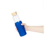 product_image_name-Generic-500ml Glass Drinking Bottle with Natural Wood Cap and Protective Silicone Cover-6