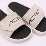 Activ Open Toe Shape Rubber Slides - Beige & Black - image 5