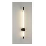 Generic Modern Linear LED Wall Sconce, Black