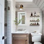 product_image_name-Generic-Emfogo Wood Picture Ledge Shelf Rustic Floating Wall Shelves Set of 3 for Storage and Display 16.9 inch Weathered Grey-3