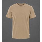 Generic Basic T-shirt – 100% Cotton – Regular Fit Solid – Beige - image 3