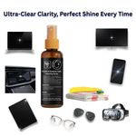 product_image_name-Generic-Screen & Lens Cleaner Spray – 100 ml + Premium Microfiber Cloth (25×25 cm) + 4 Microfiber Cloths for Glasses – Alcohol & Ammonia Free-5
