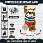 product_image_name-Generic-ساعة حائط ببندول متحرك بتصميم حيوان مبهج مع قدم متحرك، ألوان زاهية وجودة عالية، حركة هادئة بدون صوت، سهلة التعليق، تضيف لمسة ديكور جذابة وتناسب جميع الأذواق-2