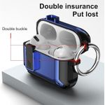 product_image_name-Generic-جراب حماية متين من تين تك متوافق مع AirPods Pro، جراب واقٍ من الصدمات بتصميم عسكري مع قفل أمان، جراب شحن لاسلكي لحماية كاملة للجسم للرجال (أسود)-4