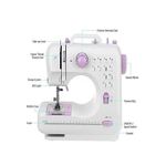 product_image_name-Ebasket-ماكينة خياطة محمولة، ماكينة خياطة كهربائية صغيرة، 505A أبيض/أرجواني-2