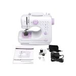 product_image_name-Ebasket-ماكينة خياطة محمولة، ماكينة خياطة كهربائية صغيرة، 505A أبيض/أرجواني-4