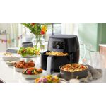 product_image_name-Philips-قلاية هوائية XXL - 2200 واط، 50 هرتز، 7.3 لتر، 1.4 كجم، تقنية إزالة الدهون، تقنية الهواء السريع، متصل بتطبيق HomeID، أسود - HD9650/90-2