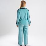 product_image_name-Zecotex-طقم بيجاما شتوي مخمل للنساء - بيج - مقاسات كبيرة 4XL 5XL 6XL - ناعم ودافئ - مخمل ناعم ولطيف على البشرة-4