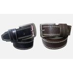 product_image_name-Generic-طاقم حزام  قطعتين اسود وبني كاجوال كواري انيق جلد طبيعي للرجال-1
