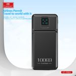 product_image_name-Earldom-باور بانك 10000 مللي أمبير مع 2 مخرج USB وشاشة LCD لون أسود - PB64 Earldom-1