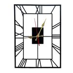 product_image_name-Generic-ساعة حائط معدنية مستطيل رأسي لاتيني 40 سم*25 سم  لون اسود-1